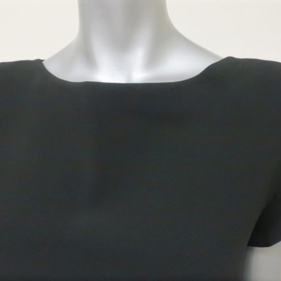 Saint Laurent Dress Black Crepe Size 40 - Picture 4 of 8